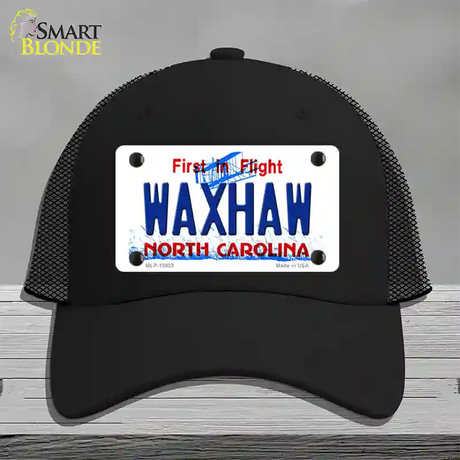 Waxhaw North Carolina Novelty License Plate Hat Tag Mesh / Black