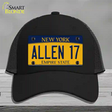 Allen 17 New York Novelty License Plate Hat Tag Mesh Black