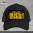 Bills Mafia New York Yellow Rusty Novelty License Plate Hat Tag Mesh Black