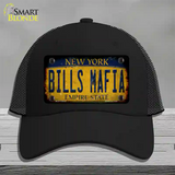 Bills Mafia New York Yellow Rusty Novelty License Plate Hat Tag Mesh Black