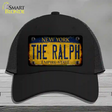 The Ralph New York Rusty Novelty License Plate Hat Tag Mesh Black