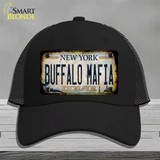 Buffalo Mafia Excelsior New York Rusty Novelty License Plate Hat Tag Mesh Black