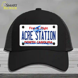 Acre Station North Carolina Novelty License Plate Hat Tag Mesh Black