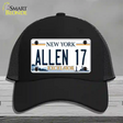 Allen 17 NY Excelsior Novelty License Plate Hat Tag Mesh Black
