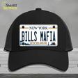 Bills Mafia NY Excelsior Novelty License Plate Hat Tag Mesh Black