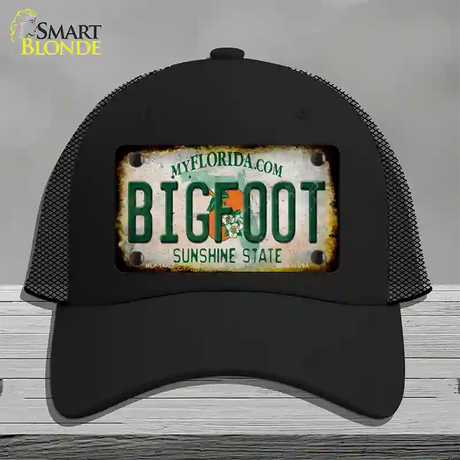 Bigfoot Florida Novelty License Plate Hat Tag Mesh / Black