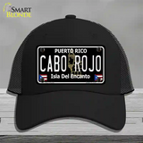 Cabo Rojo Puerto Rico Black Novelty License Plate Hat Mesh / Black