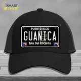 Guanica Puerto Rico Black Novelty License Plate Hat Mesh / Black