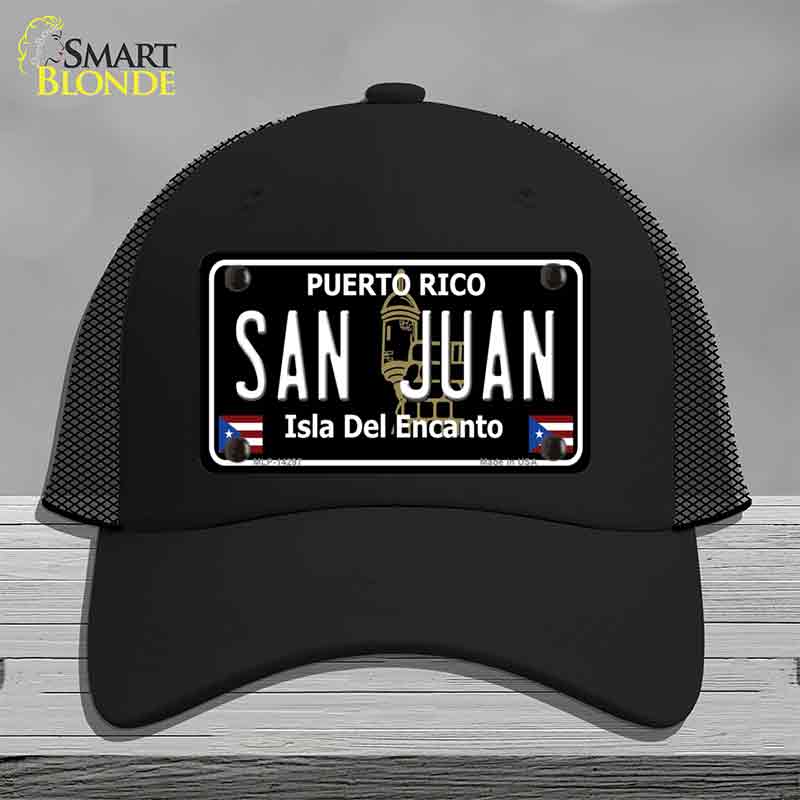 San Juan Puerto Rico Black Novelty License Plate Hat HAT-MLP-14297