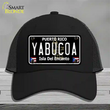 Yabucoa Puerto Rico Black Novelty License Plate Hat Mesh / Black
