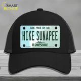 Hike Sunapee New Hampshire Novelty License Plate Hat Mesh / Black