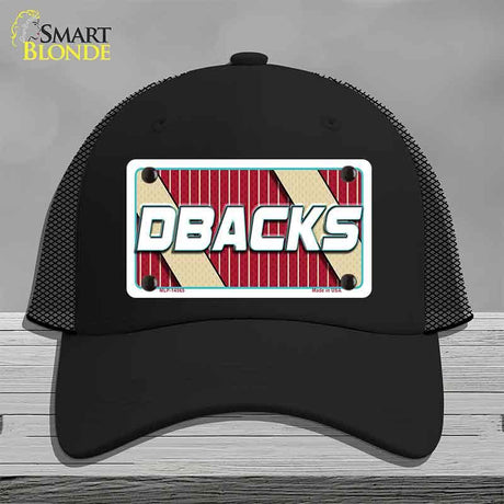 DBACKS Graphic Novelty License Plate Hat HAT-MLP-14565 Mesh Black