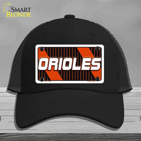 ORIOLES Graphic Novelty License Plate Hat HAT-MLP-14567 Mesh Black