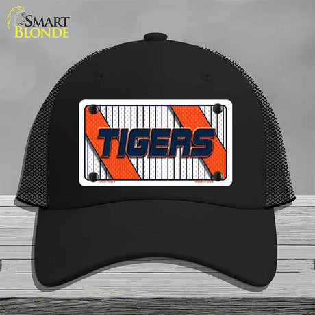 TIGERS Graphic Novelty License Plate Hat HAT-MLP-14574 Mesh Black