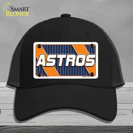 ASTROS Graphic Novelty License Plate Hat HAT-MLP-14575 Mesh Black
