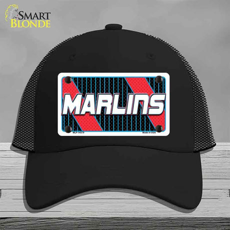 MARLINS Graphic Novelty License Plate Hat HAT-MLP-14579 Mesh Black