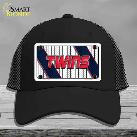 TWINS Graphic Novelty License Plate Hat HAT-MLP-14581 Mesh Black