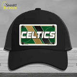 Black cap with Celtics logo on a gray background