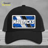 Black cap with a 'MAVERICKS' license plate design on a gray background