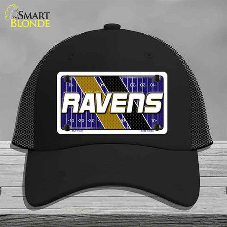 RAVENS Graphic Novelty License Plate Hat HAT-MLP-14627 Mesh Black