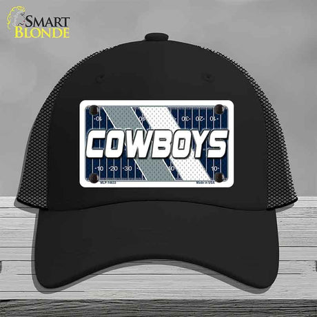 COWBOYS Graphic Novelty License Plate Hat HAT-MLP-14633 Mesh Black
