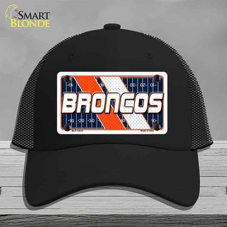 BRONCOS Graphic Novelty License Plate Hat HAT-MLP-14634 Mesh Black