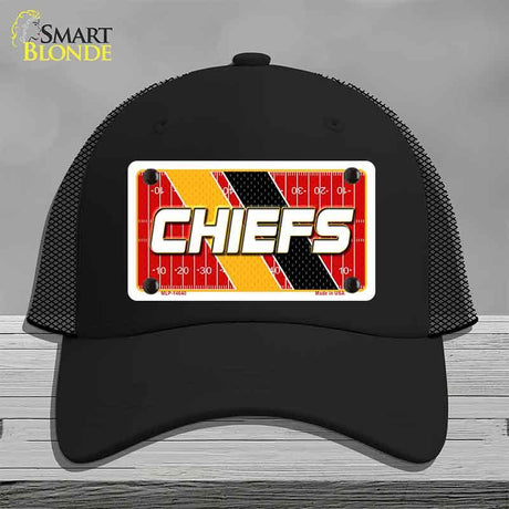 CHIEFS Graphic Novelty License Plate Hat HAT-MLP-14640 Mesh Black