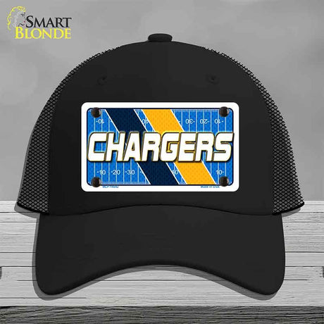 CHARGERS Graphic Novelty License Plate Hat HAT-MLP-14642 Mesh Black