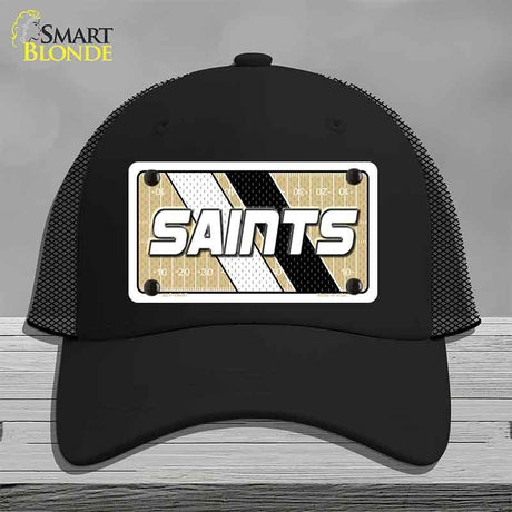 SAINTS Graphic Novelty License Plate Hat HAT-MLP-14647 Mesh Black