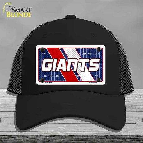 GIANTS Graphic Novelty License Plate Hat HAT-MLP-14648 Mesh Black