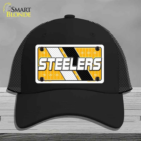 STEELERS Graphic Novelty License Plate Hat HAT-MLP-14651 Mesh Black