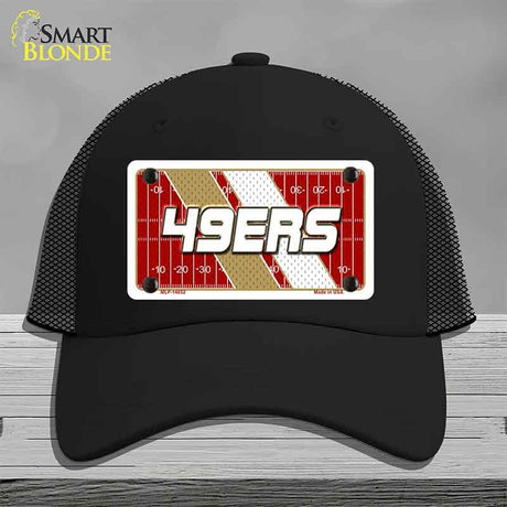 49ERS Graphic Novelty License Plate Hat HAT-MLP-14652 Mesh Black