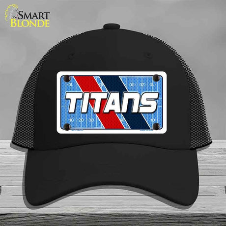 TITANS Graphic Novelty License Plate Hat HAT-MLP-14655 Mesh Black