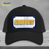 SABRES Graphic Novelty License Plate Hat HAT-MLP-14659 Mesh Black