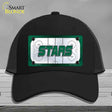 STARS Graphic Novelty License Plate Hat HAT-MLP-14665 Mesh Black