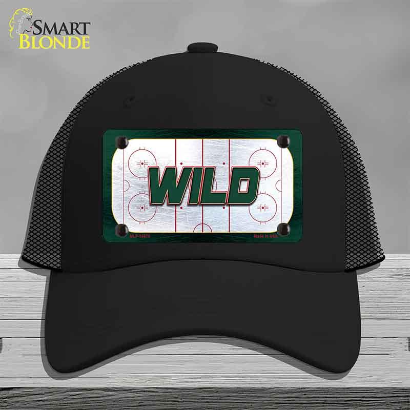 WILD Graphic Novelty License Plate Hat HAT-MLP-14670 Mesh Black