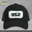 WILD Graphic Novelty License Plate Hat HAT-MLP-14670 Mesh Black