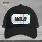 WILD Graphic Novelty License Plate Hat HAT-MLP-14670 Mesh Black