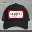 DEVILS Graphic Novelty License Plate Hat HAT-MLP-14673 Mesh Black