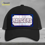 RANGERS Graphic Novelty License Plate Hat HAT-MLP-14675 Mesh Black
