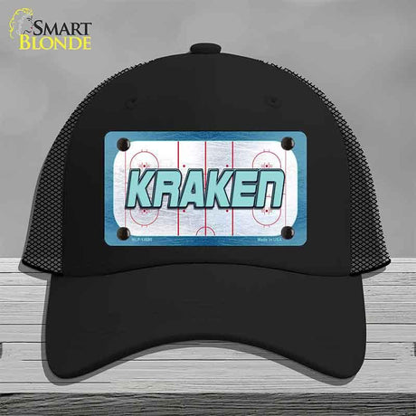 KRAKEN Graphic Novelty License Plate Hat HAT-MLP-14680 Mesh Black