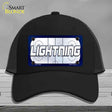 LIGHTNING Graphic Novelty License Plate Hat HAT-MLP-14682 Mesh Black