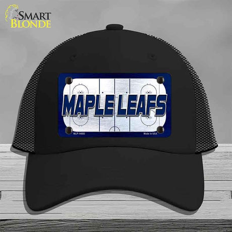 MAPLE LEAFS Graphic Novelty License Plate Hat HAT-MLP-14683 Mesh Black