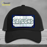 CANUCKS Graphic Novelty License Plate Hat HAT-MLP-14685 Mesh Black