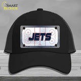 JETS Graphic Novelty License Plate Hat HAT-MLP-14688 Mesh Black