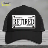 Retired Novelty License Plate Hat Mesh / Black