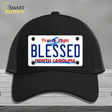 Blessed North Carolina Novelty License Plate Hat Mesh / Black