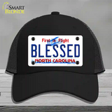 Blessed North Carolina Novelty License Plate Hat Mesh / Black