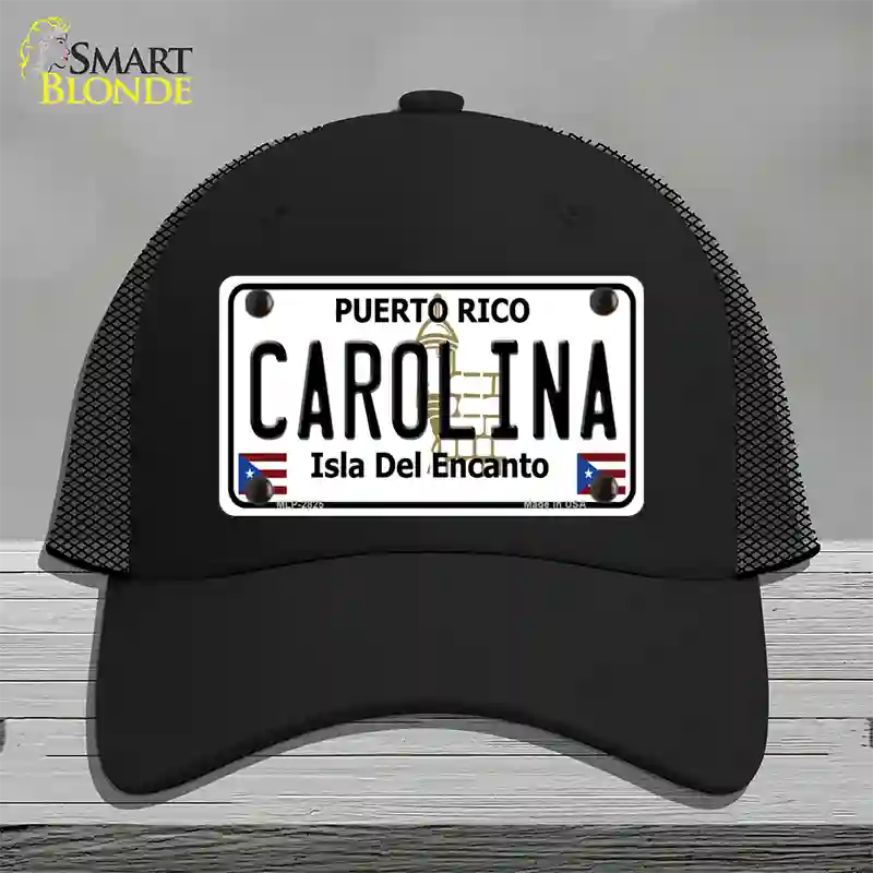 Carolina Novelty License Plate Hat Mesh / Black