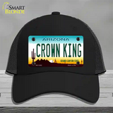 Crown King Novelty License Plate Hat Mesh / Black